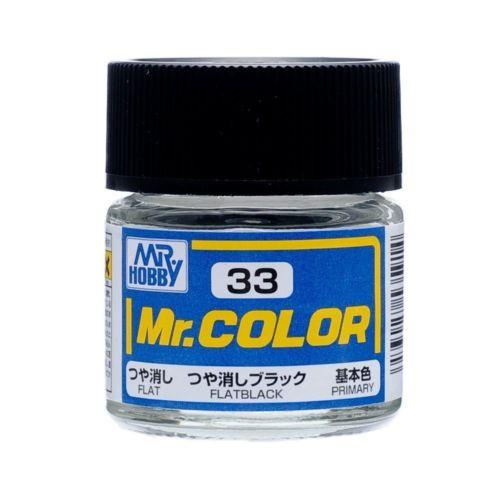 C33 Mr. Color Flat Black 10ml